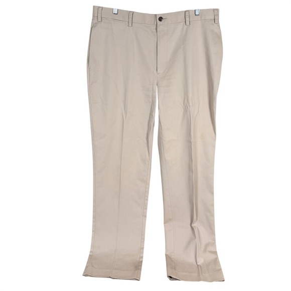 Orvis Other - Orvis Chino Pants Mens 38x34 Tan Khaki Flat Front Straight Leg Cotton Twill read